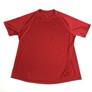 Under Armour The Tech Tee‎ Red T-Shirt Men's Size XXL K78
